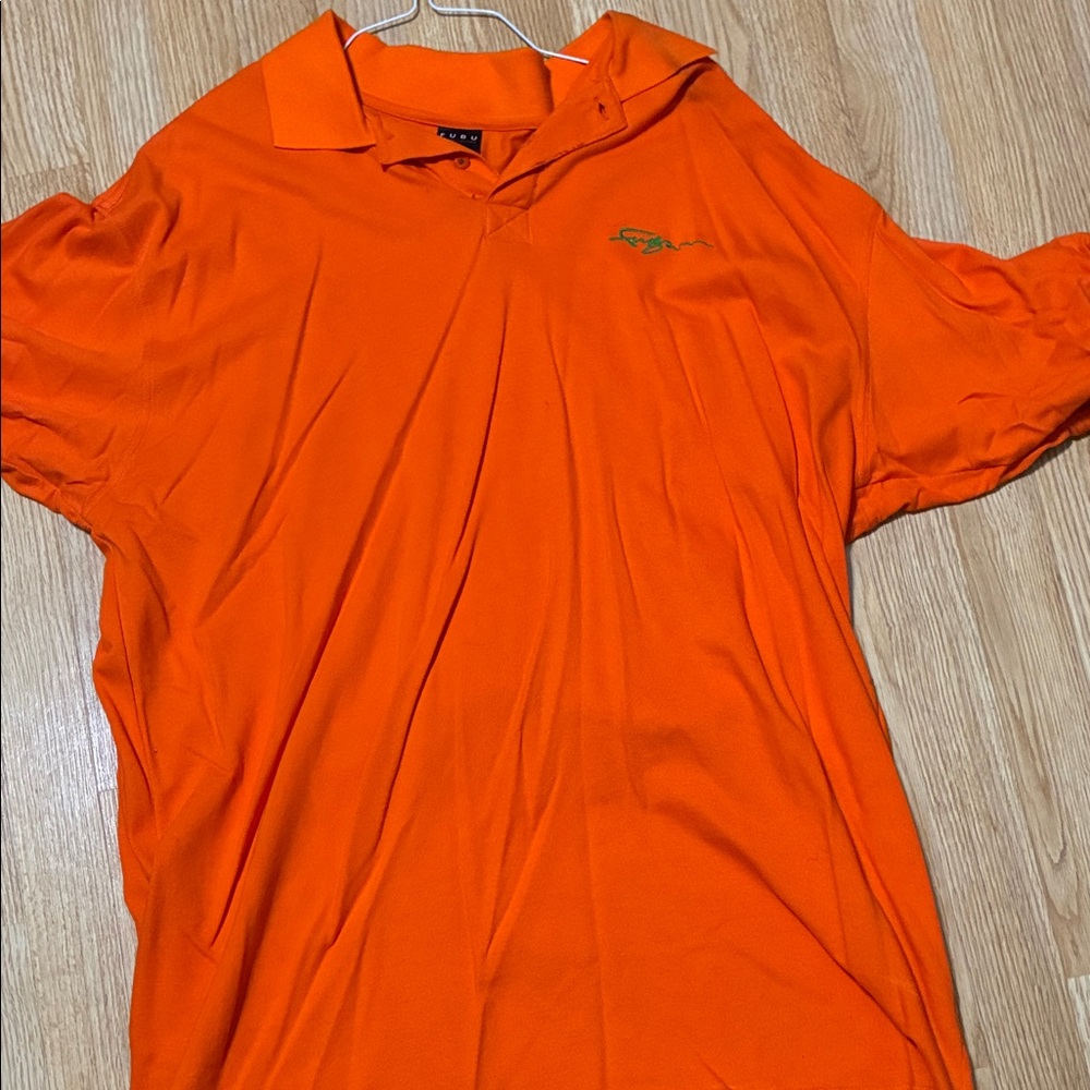 FUBU Bright Orange Polo Shirt